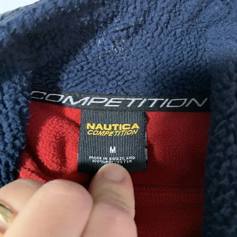 Nautica Competition Mens Pullover Medium Red